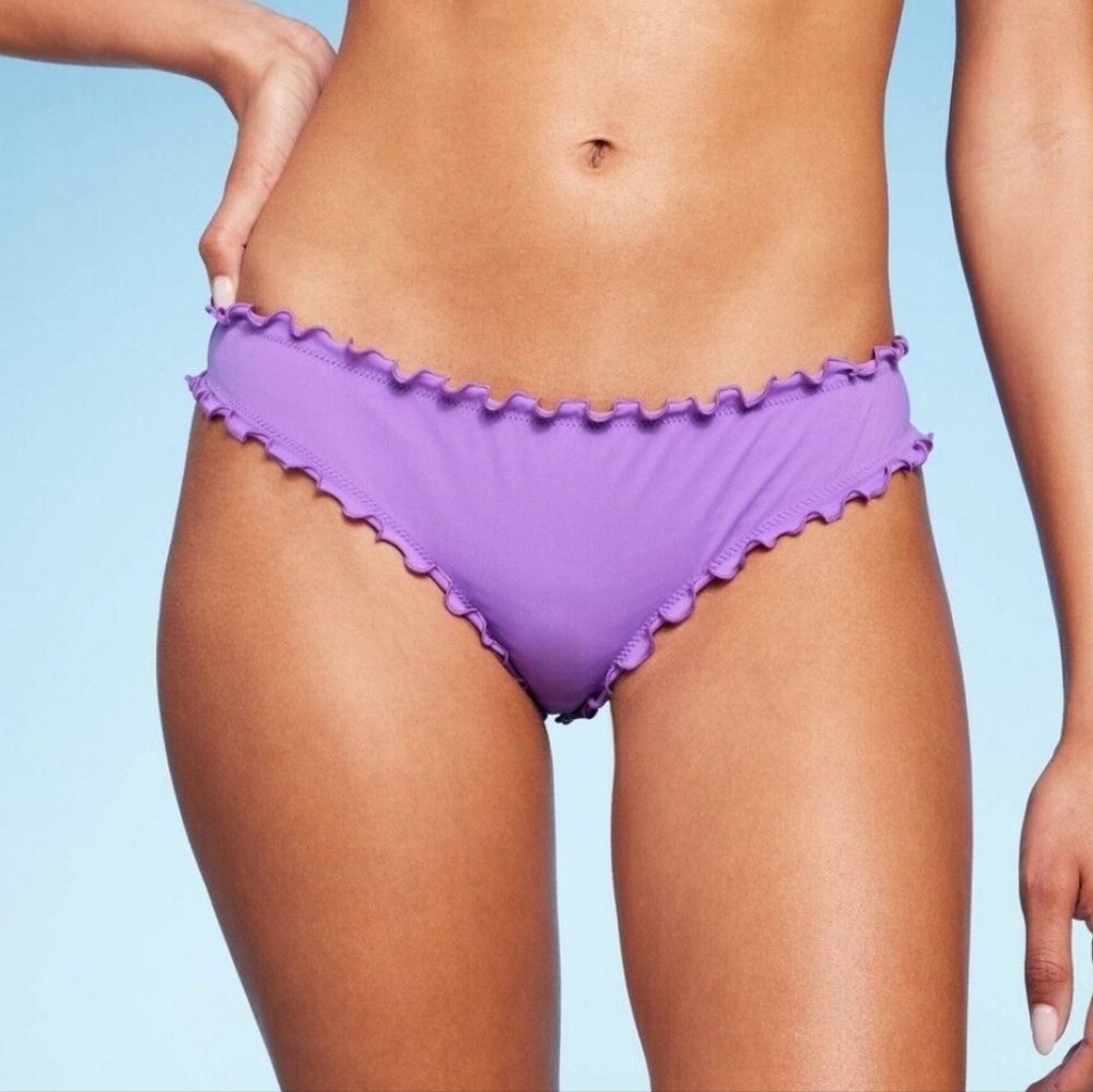 5/$25 Shade & Shore Ruffle Bikini Bottoms
